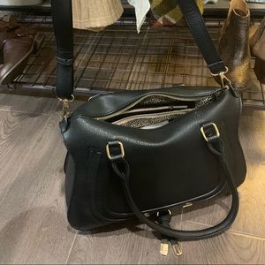 Black handbag